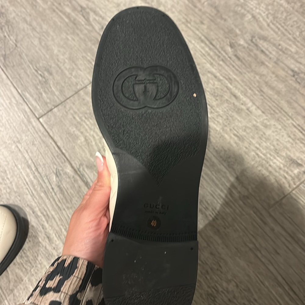 Gucci marmont ivory leather loafers LIKE NEW - Picture 4 of 5
